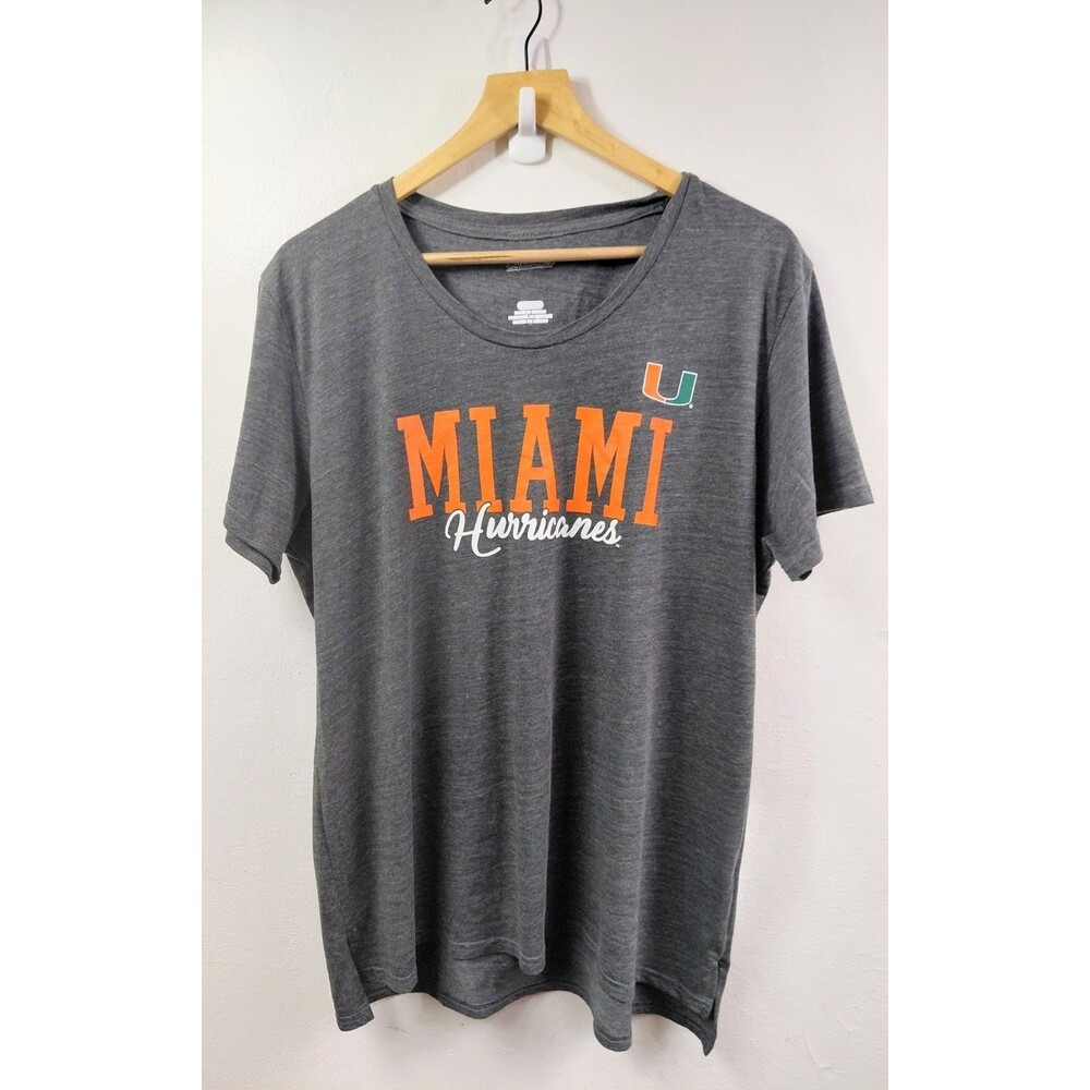 Miami Hurricanes Gray Women's T-shirt Size XL